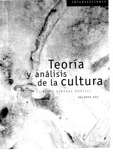 Teoría y análisis de la cultura