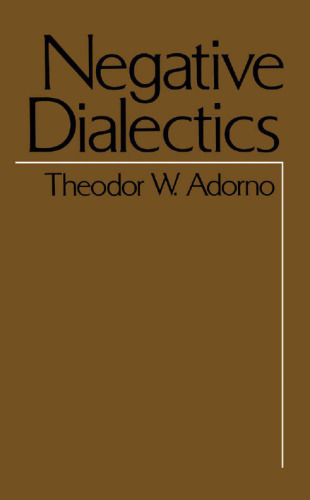 Negative Dialectics