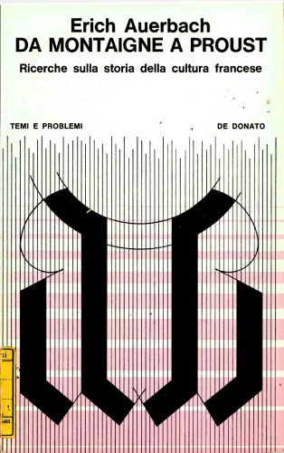 Da Montaigne a Proust. Ricerche sulla storia della cultura francese