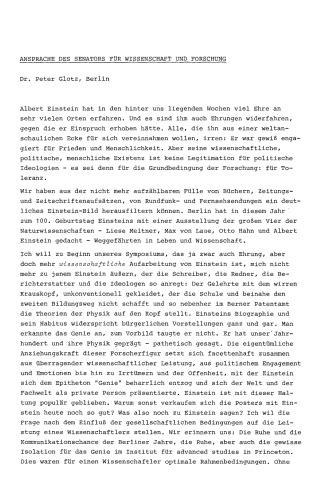 Einstein Symposion Berlin: aus Anlaß der 100. Wiederkehr seines Geburtstages 25. bis 30. März 1979