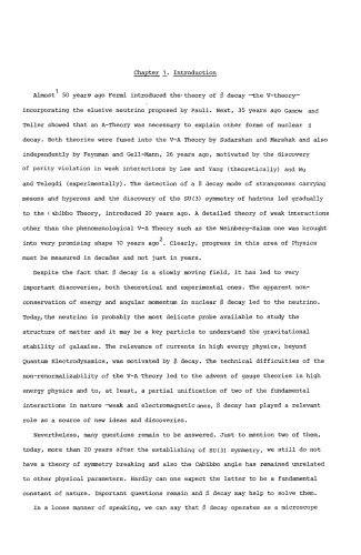 The Beta Decay of Hyperons: Lectures in Mathematics and Physics at the University of Texas at Austin