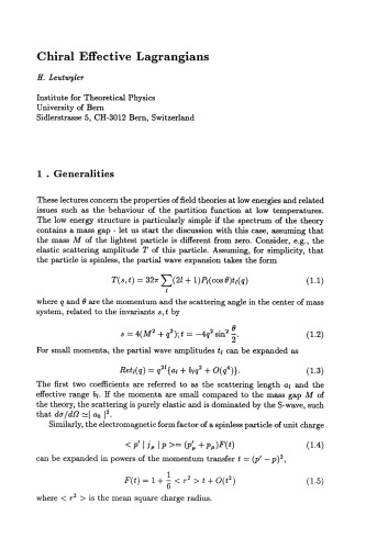 Recent Aspects of Quantum Fields: Proceedings of the XXX Int. Universitätswochen für Kernphysik, Schladming, Austria February and March 1991