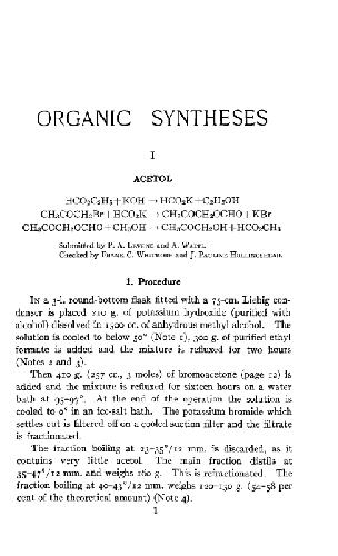 Organic Synthesis