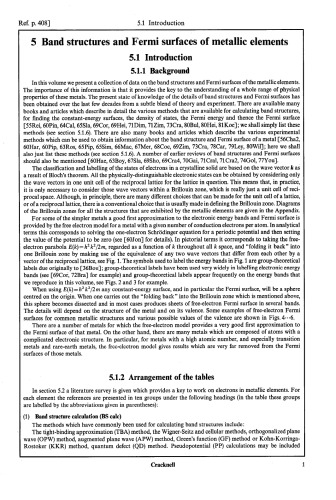 Electron States and Fermi Surfaces of Elements
