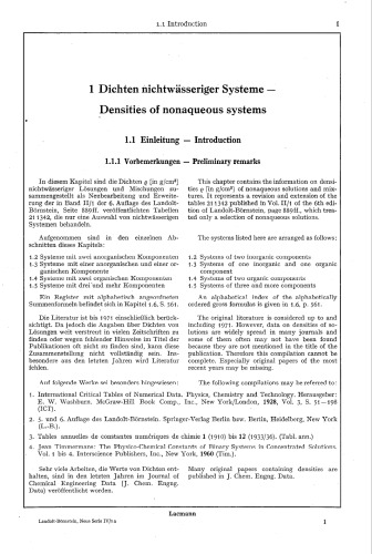 Nonaqueous Systems and Ternary Aqueous Systems