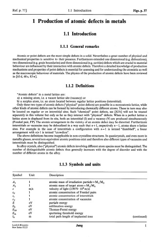 Atomic Defects in Metals