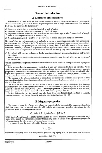Organic Cation-Radicals, Bi- and Polyradicals. Index of Substances for II/1, II/9, II/17