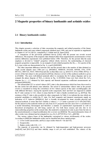 Binary Lanthanide Oxides