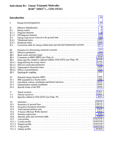 Linear Triatomic Molecules - BClH+ (HBCl+) - COSe (OCSe)