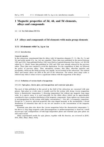Alloys and Compounds of d-Elements with Main Group Elements. Part 1