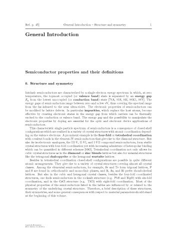 Group IV Elements, IV-IV and III-V Compounds. Part a - Lattice Properties
