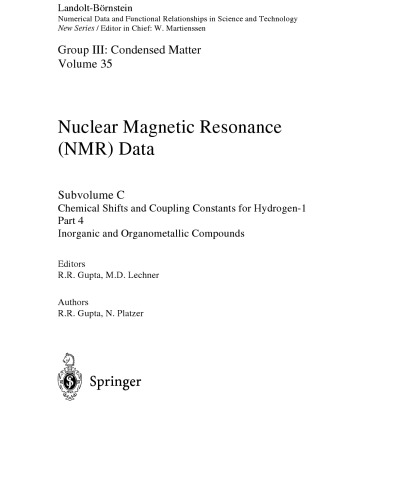 Chemical Shifts and Coupling Constants for Hydrogen-1. Part 4