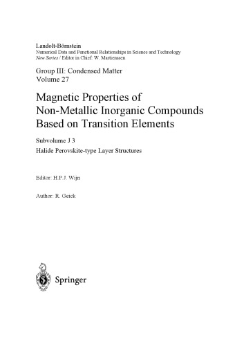 Halide Perovskite-Type Layer Structures