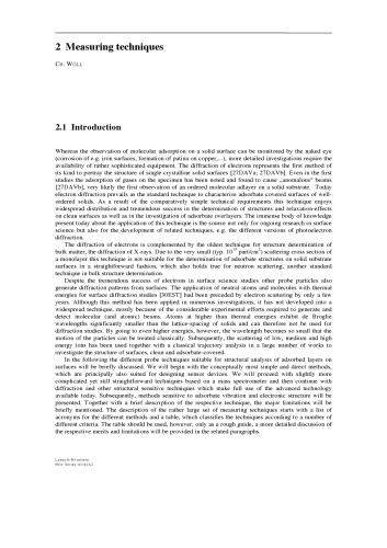 Adsorbed Layers on Surfaces. Part 2: Measuring Techniques and Surface Properties Changed by Adsorption
