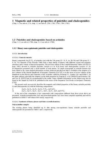 Pnictides and Chalcogenides III: Binary Non-equiatomic Actinide Pnictides and Chalcogenides