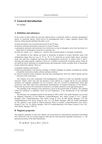 Nitroxide Radicals and Nitroxide Based High-Spin Systems