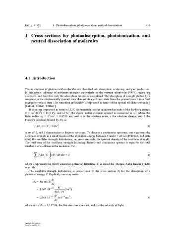 Interactions of Photons and Electrons with Molecules