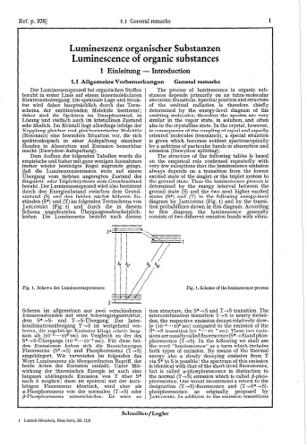 Luminescence of Organic Substances