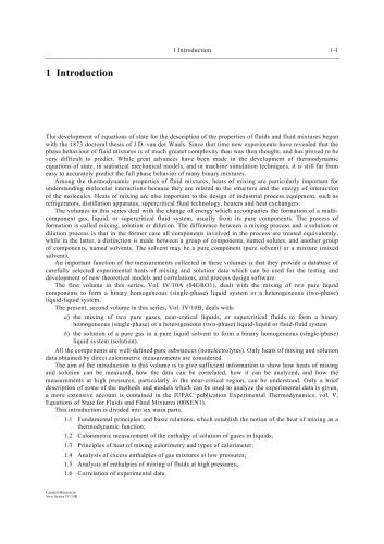 Binary Gaseous, Liquid, Near-Critical, and Supercritical Fluid Systems of Nonelectrolytes