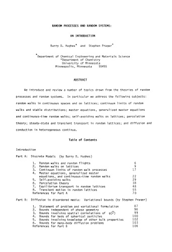 The Mathematics and Physics of Disordered Media: Percolation, Random Walk, Modeling, and Simulation: Proceedings of a Workshop held at the IMA, University of Minnesota, Minneapolis February 13–19, 1983