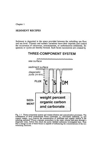 Sedimentation as a Three-Component System: Organic Carbon, Carbonate, Noncarbonate