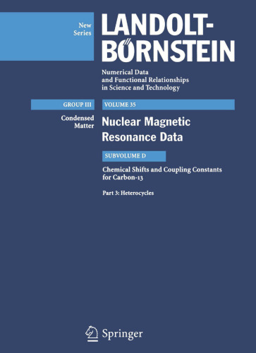 Chemical Shifts and Coupling Constants for Carbon-13: Heterocycles