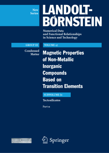 Tectosilicates: Part α