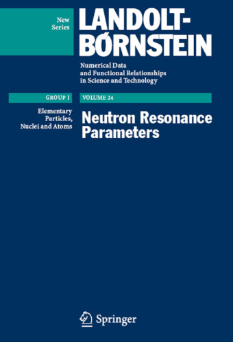 Neutron Resonance Parameters
