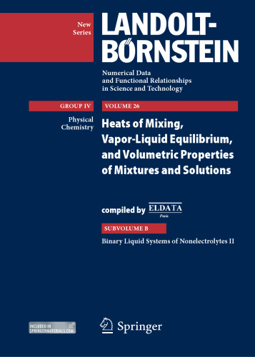 Binary Liquid Systems of Nonelectrolytes II