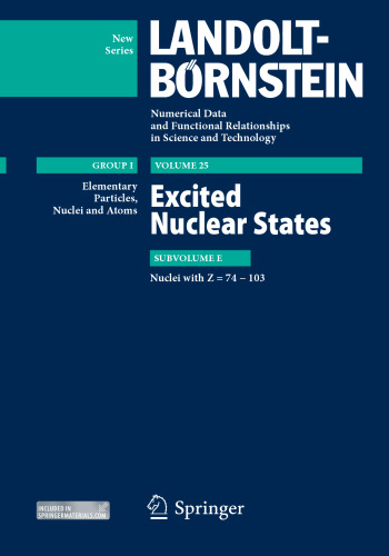 Nuclei with Z = 74 - 103