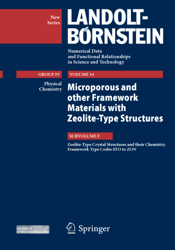 Zeolite-Type Crystal Structures and their Chemistry. Framework Type Codes STO to ZON