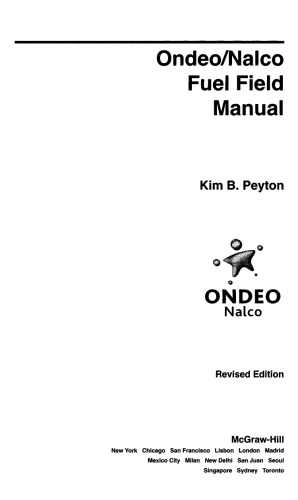Ondeo/Nalco fuel field manual