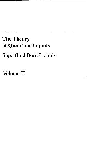 Quantum Liquids