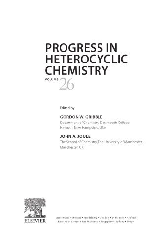 Progress in Heterocyclic Chemistry, Volume 26