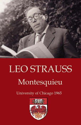 Montesquieu Seminar 1965