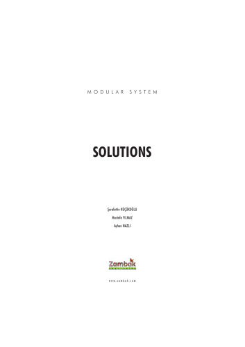 Chemistry Solutions (Zambak)