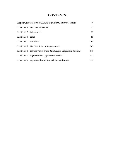 Calculus & Advanced Functions