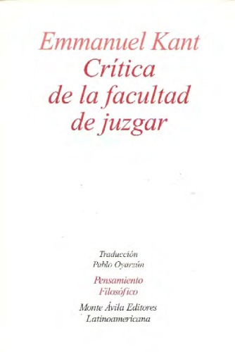 Crítica de la facultad de juzgar