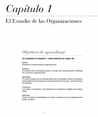 Organizaciones. Comportamiento, Estructura y Procesos