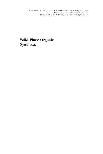 Solid-Phase Organic Syntheses