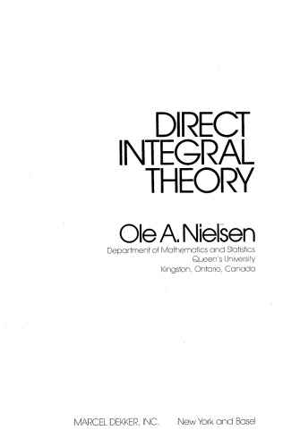Direct Integral Theory