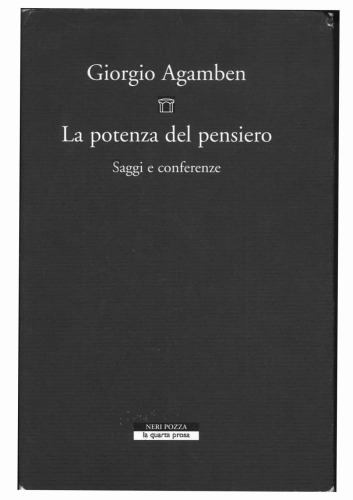 La potenza del pensiero. Saggi e conferenze