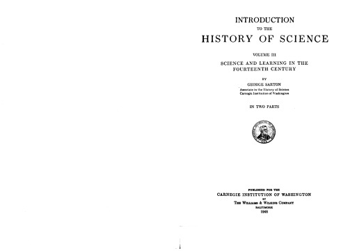 Introduction to the History of Science
