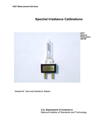NIST Measurement Services: Spectral Irradiance Calibrations