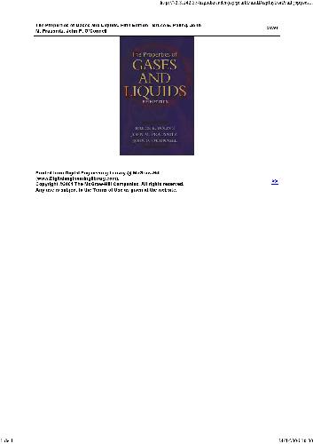 The Properties of Gases and Liquids