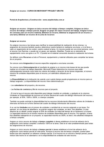 Curso de Microsoft Project Gratis: Asignar un recurso