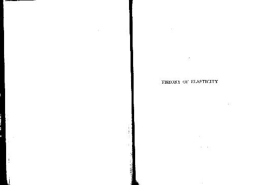 Theory of Elasticity