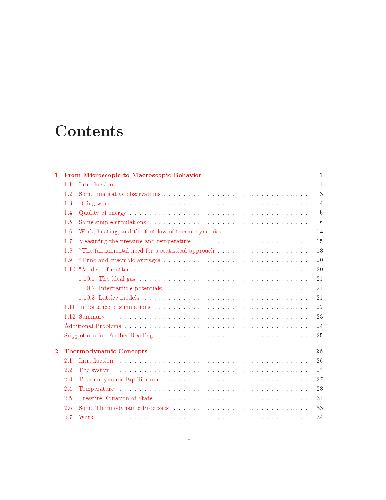 Thermal and Statistical Physics