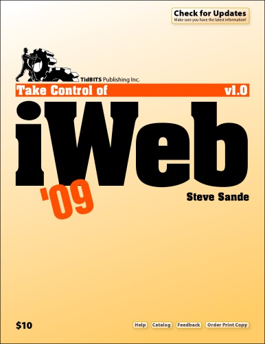 Take Control of iWeb '09