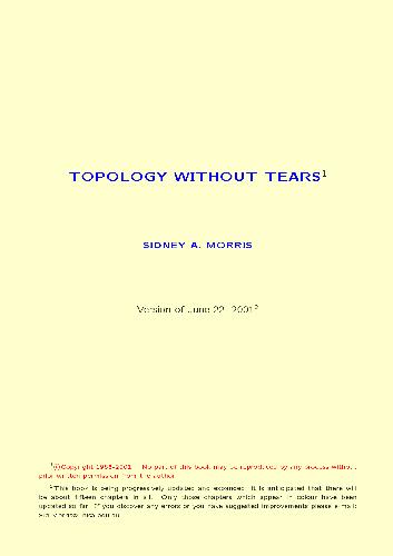 Topology Without Tears